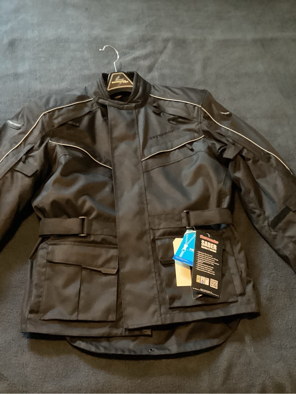 Men's Black Performance Jacket with Saber Protection series 4 jacket . medium